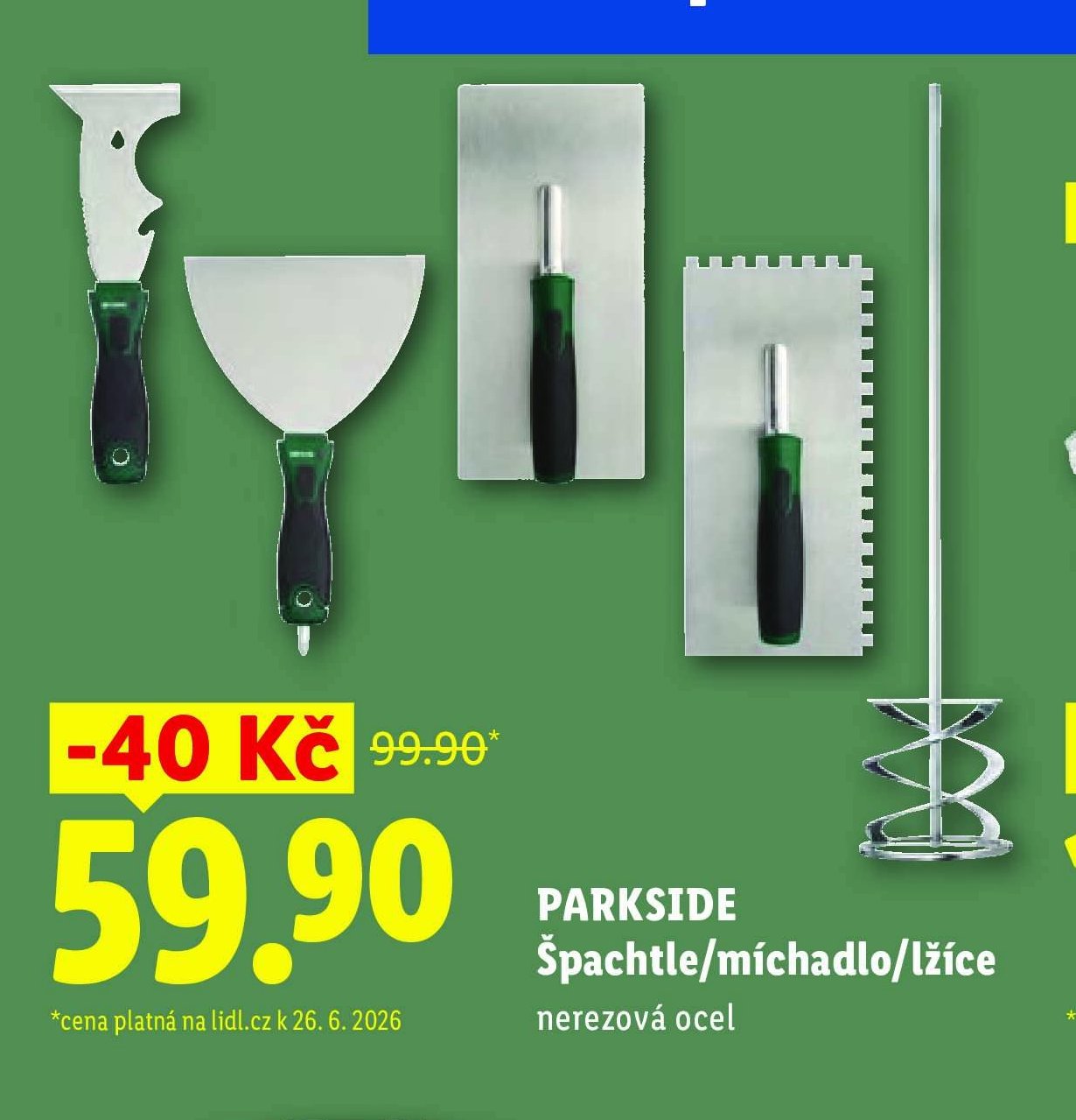 PARKSIDE Špachtle/míchadlo/lžíce