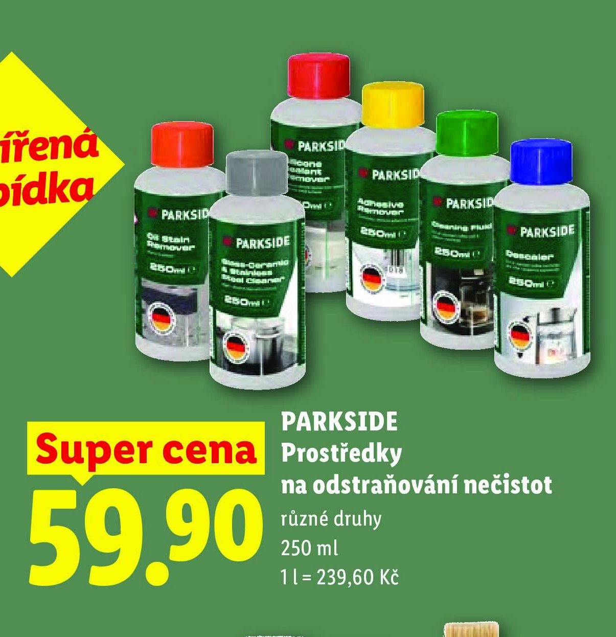 PARKSIDE Prostředky na odstraňování nečistot