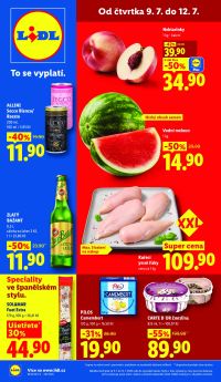 akční leták Lidl 9.7.2026-12.7.2026