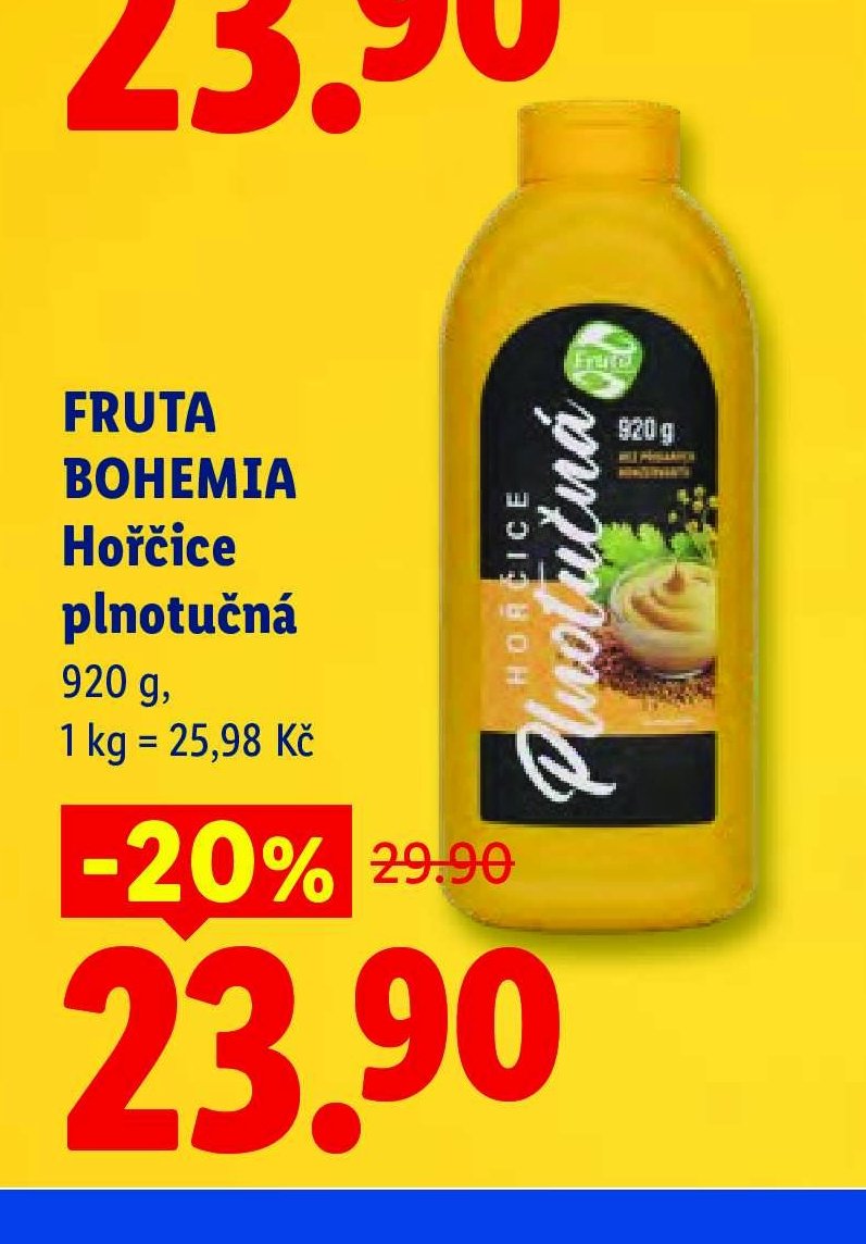 FRUTA BOHEMIA Hořčice plnotučná