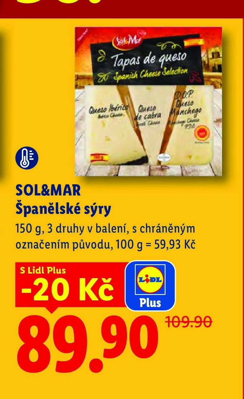 SOL&MAR Španělské sýry