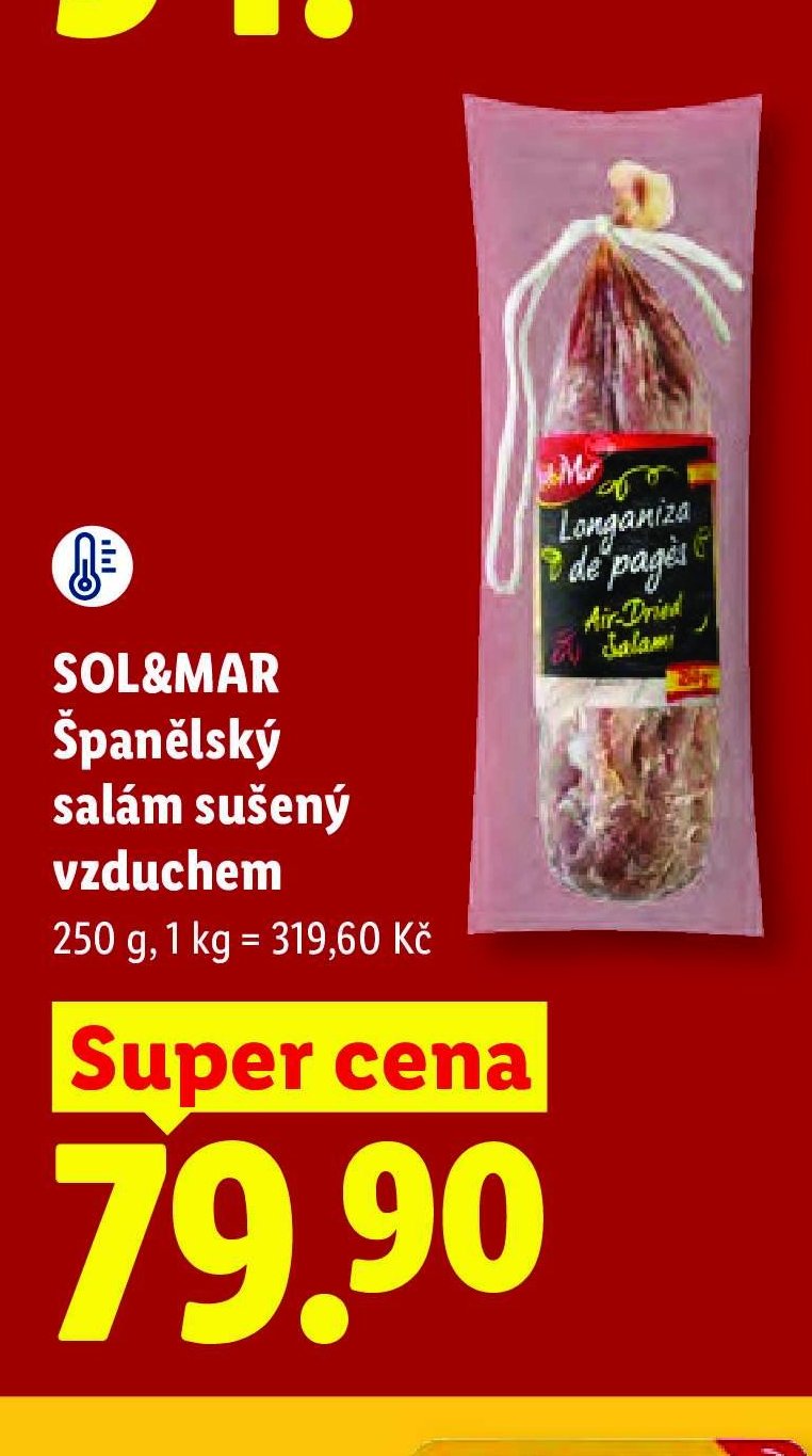 SOL&MAR Španělský salám sušený vzduchem