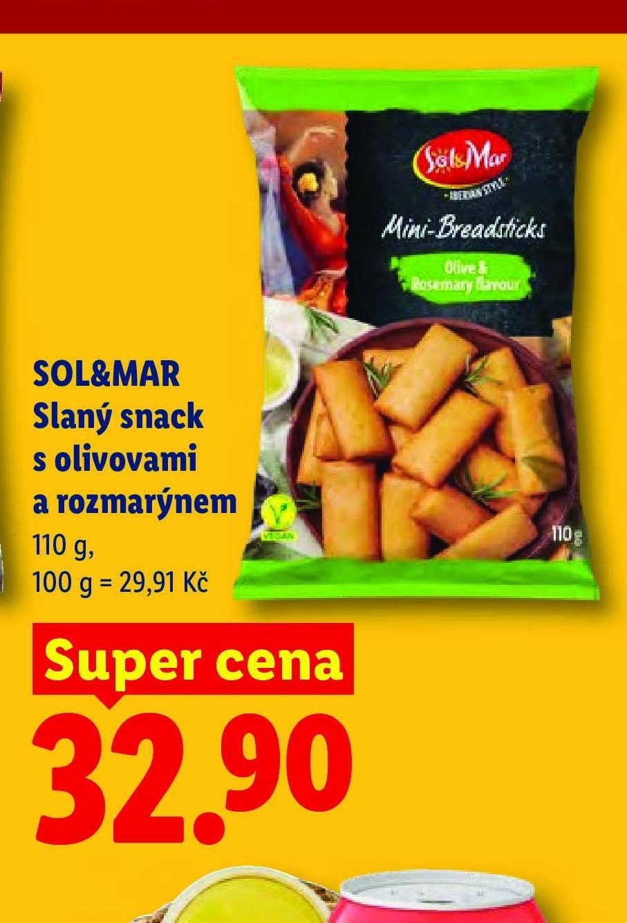 SOL&MAR Slaný snack s olivovami a rozmarýnem