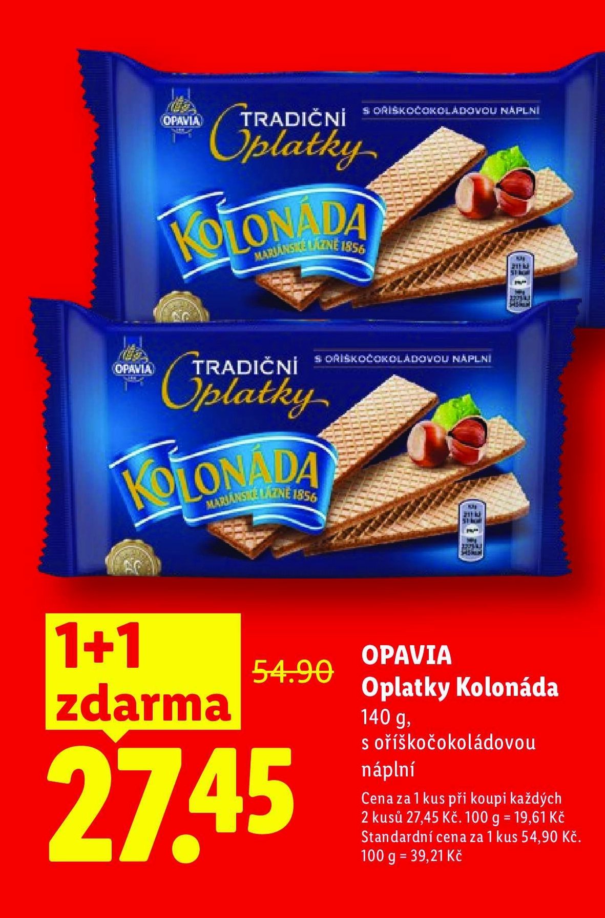 OPAVIA Oplatky Kolonáda