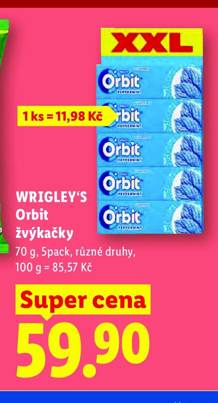 WRIGLEY'S Orbit žvýkačky