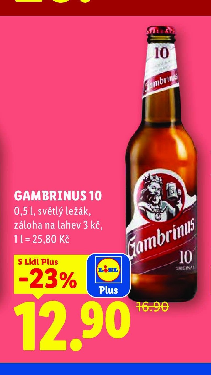 GAMBRINUS 10 0,5 l