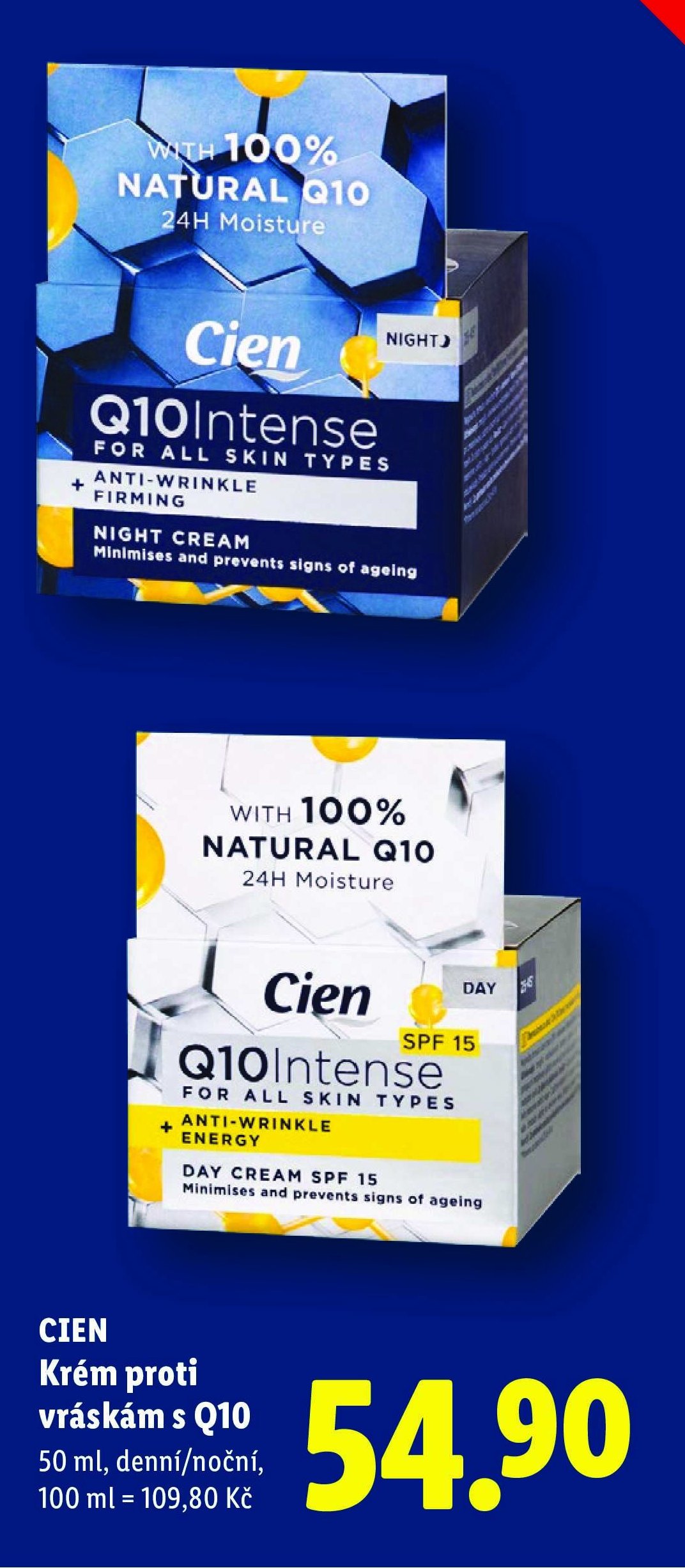 CIEN Krém proti vráskám s Q10