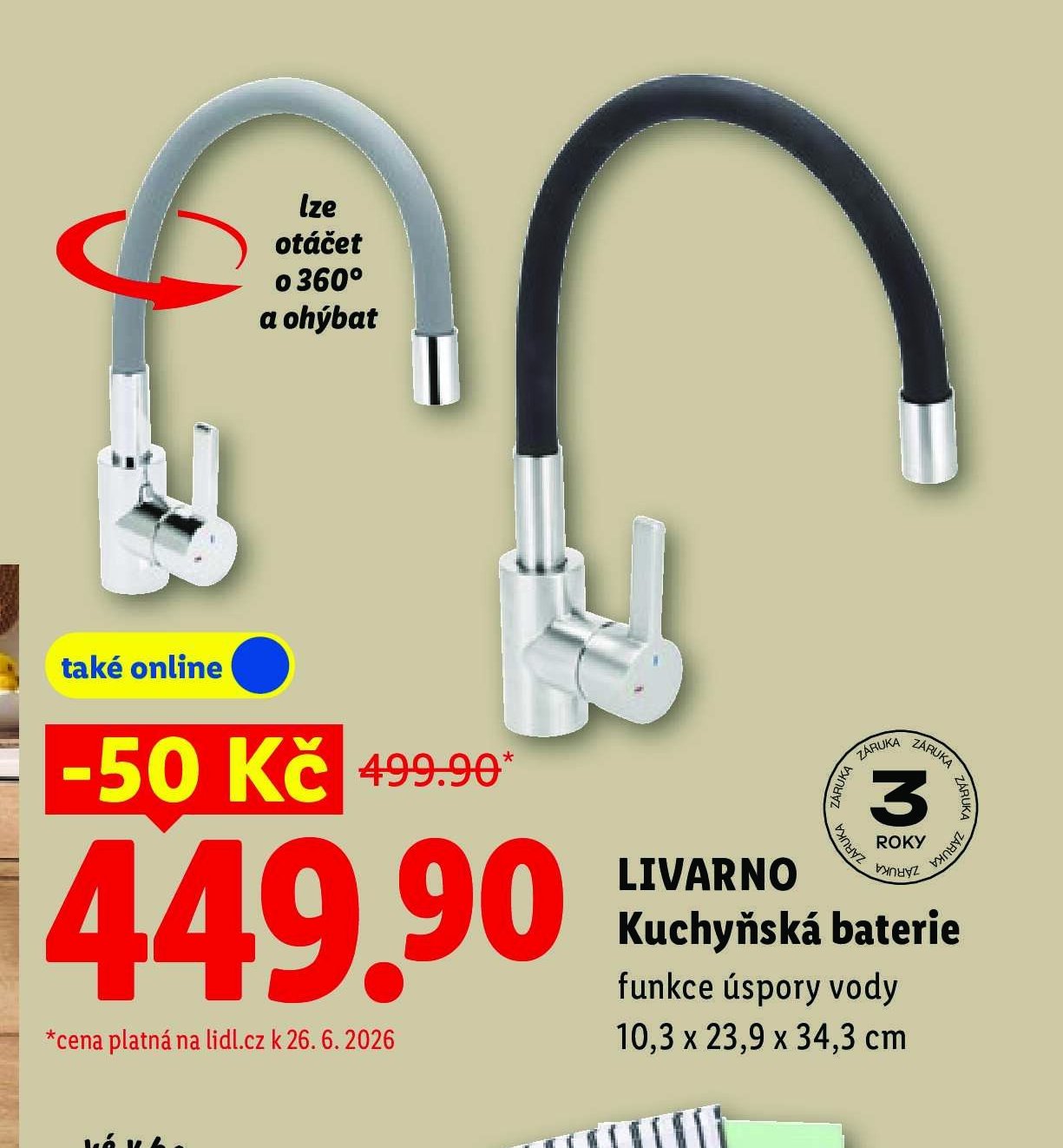 LIVARNO Kuchyňská baterie