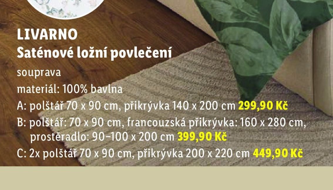 LIVARNO Saténové ložní povlečení
