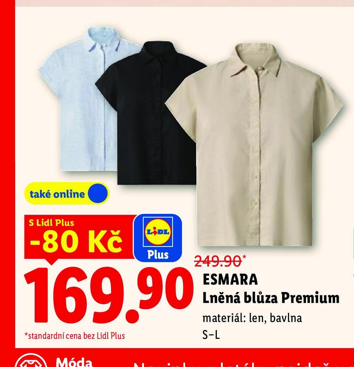 Esmara Lněná blůza Premium