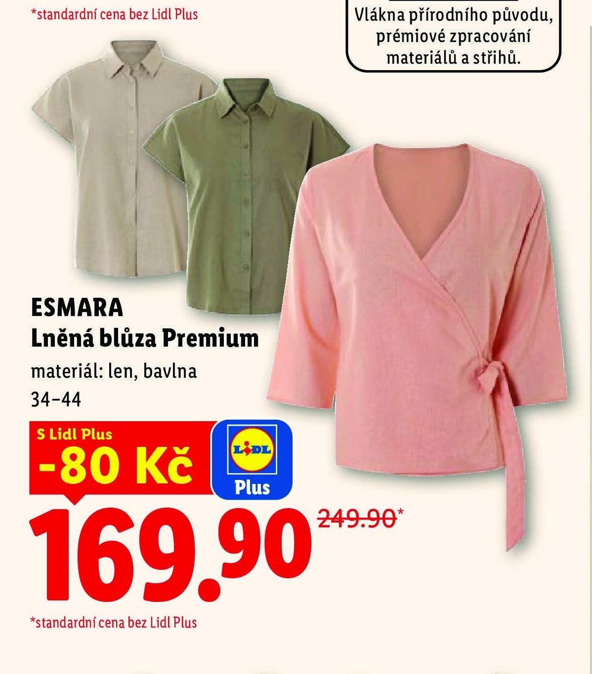 ESMARA Lněná blůza Premium