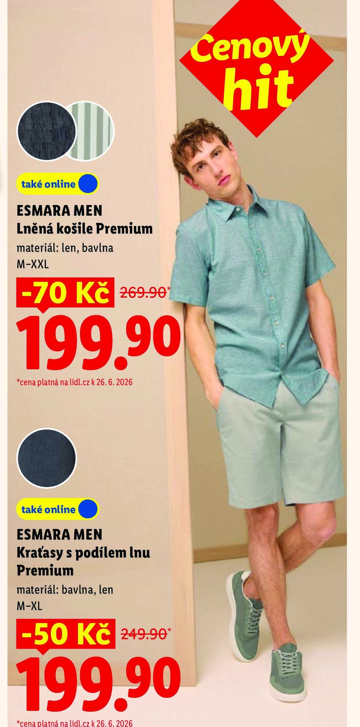 ESMARA MEN Lněná košile Premium
