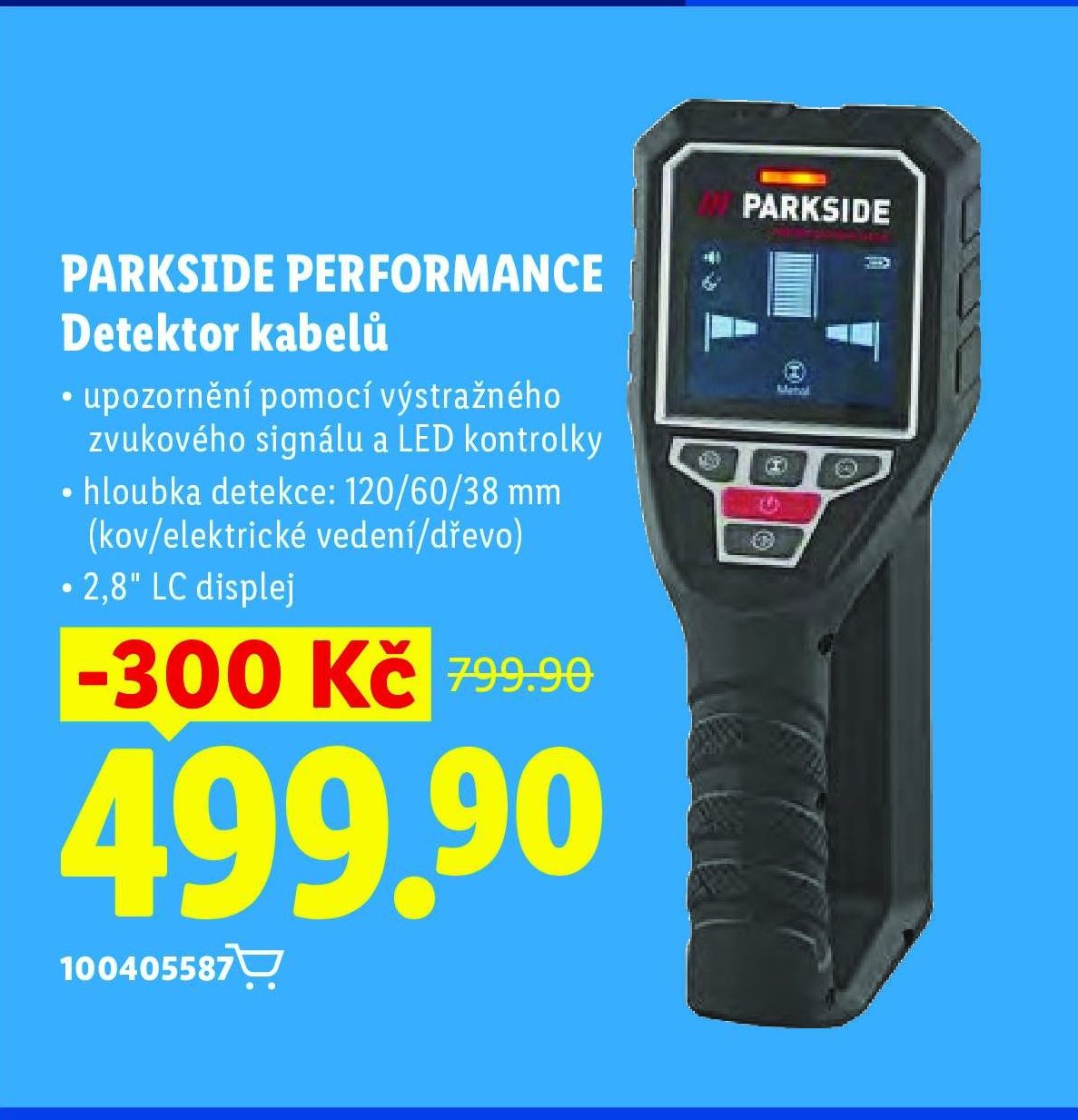 PARKSIDE PERFORMANCE Detektor kabelů