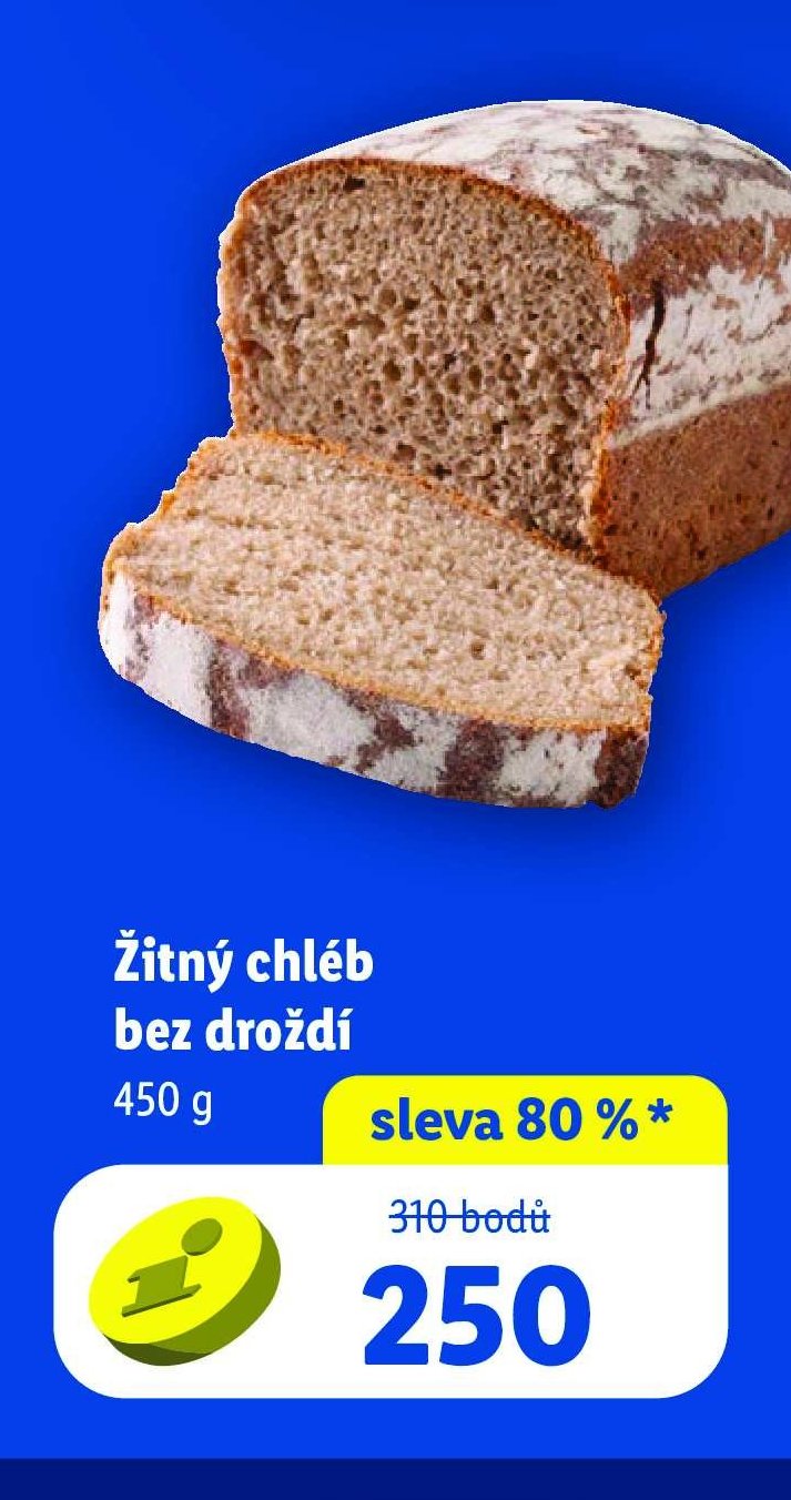 Žitný chléb bez droždí