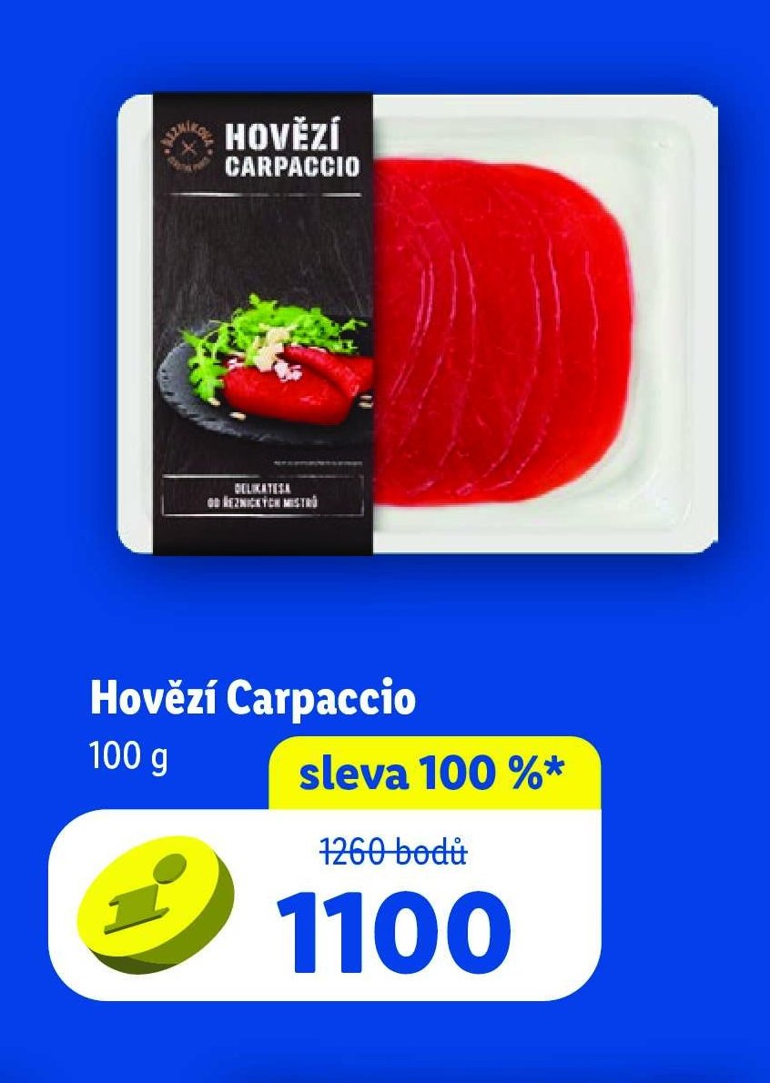 Hovězí Carpaccio