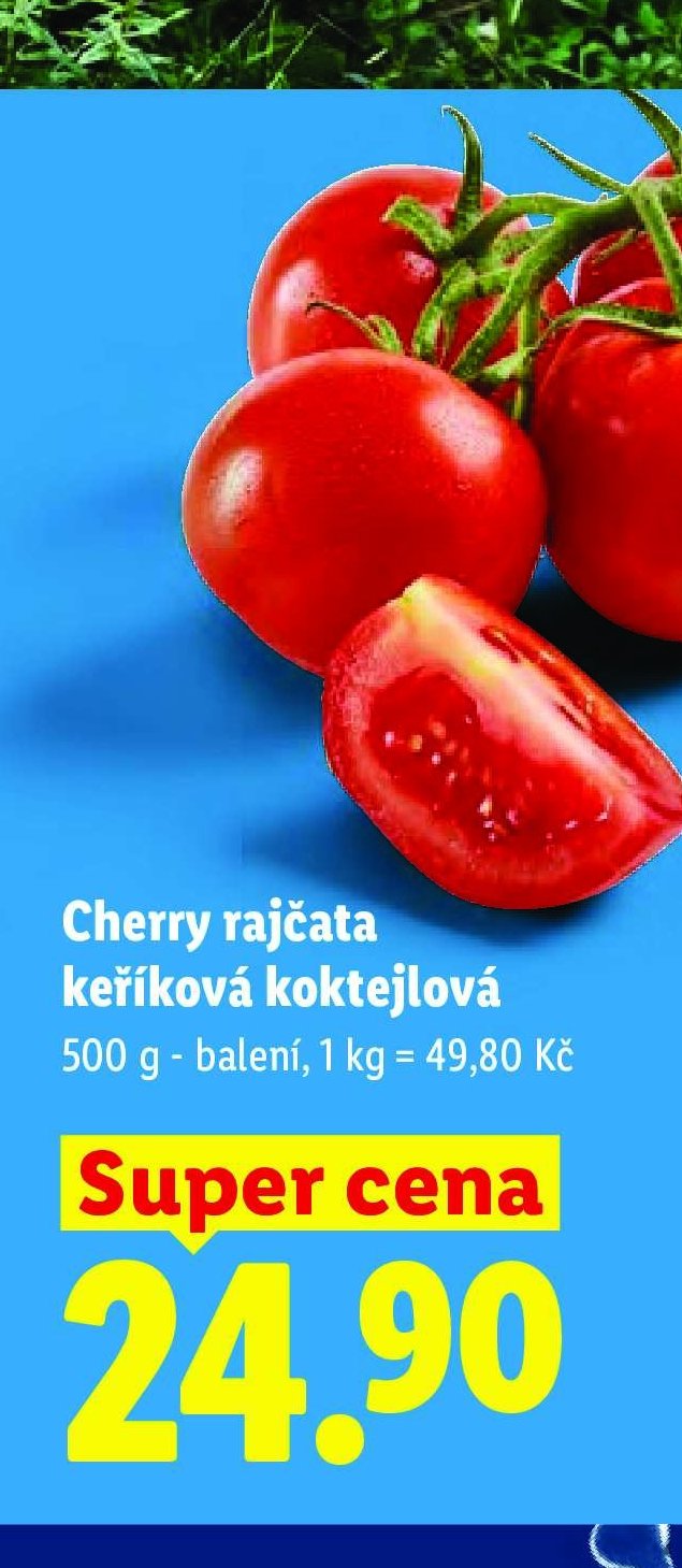 Cherry rajčata keříková koktejlová