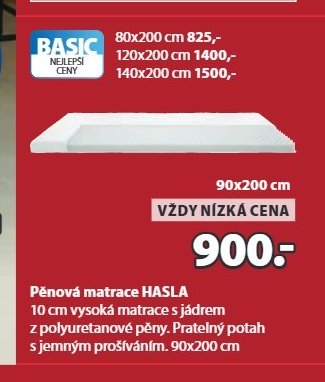 Pěnová matrace HASLA - Jysk akcniletaky.com