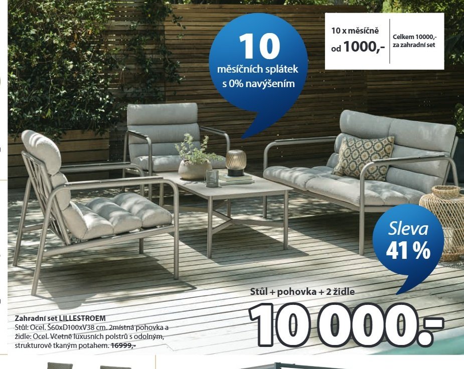 Zahradní set LILLESTROEM - Jysk akcniletaky.com