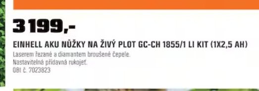 EINHELL AKU NŮŽKY NA ŽIVÝ PLOT GC-CH 1855/1 LI KIT (1X2,5 AH) - OBI akcniletaky.com