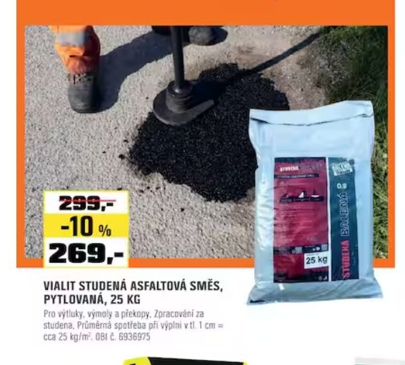 VIALIT STUDENÁ ASFALTOVÁ SMĚS, PYTLOVANÁ, 25 KG - OBI akcniletaky.com
