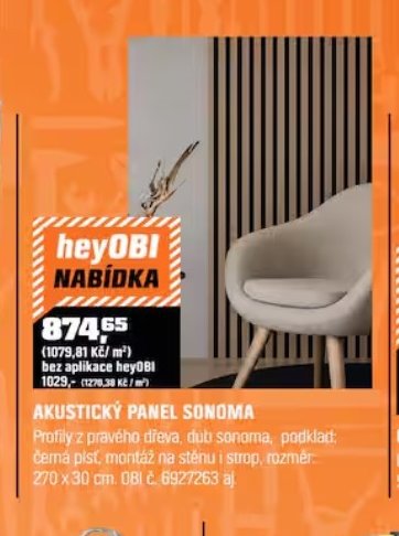 AKUSTICKÝ PANEL SONOMA