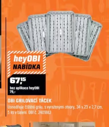 OBI GRILOVACÍ TÁCEK - OBI akcniletaky.com