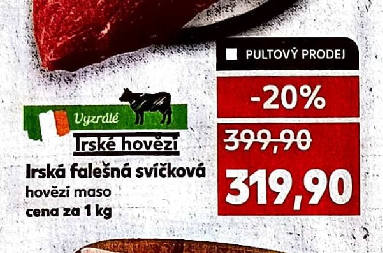Irské hovězí falešná svíčková