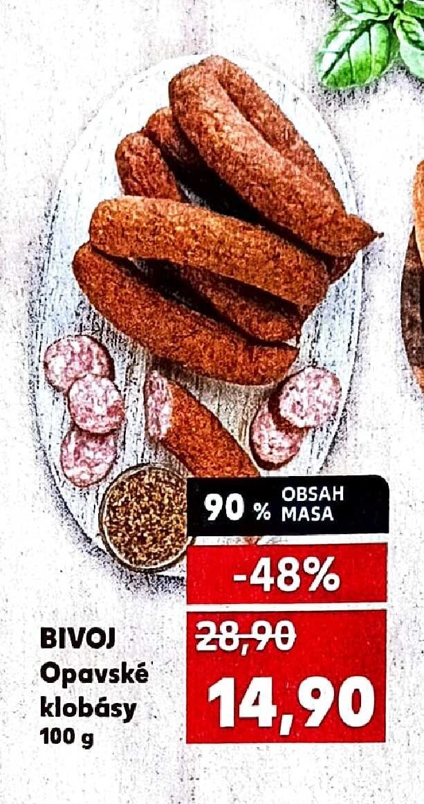 BIVOJ Opavské klobásy 100 g