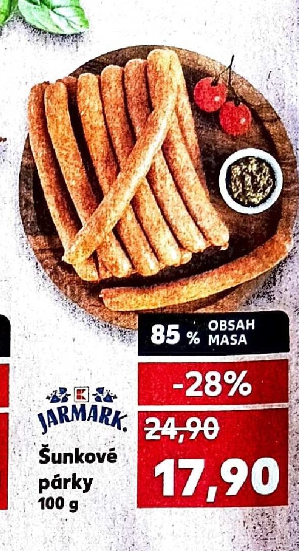 JARMARK Šunkové párky 100 g