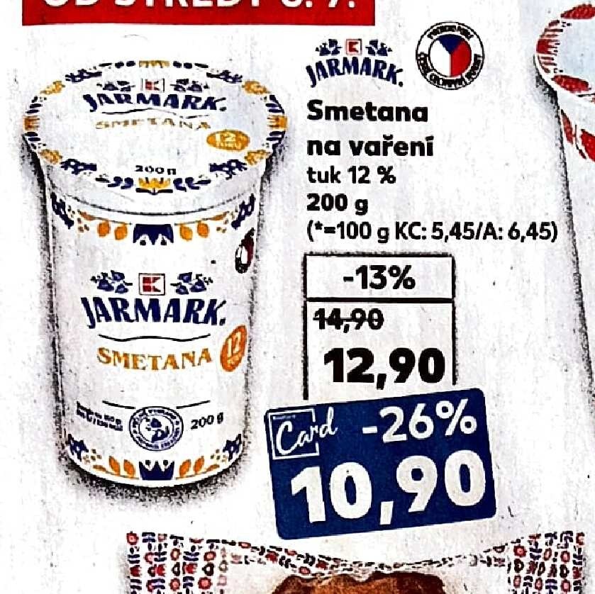 Smetana na vaření 12% 200g