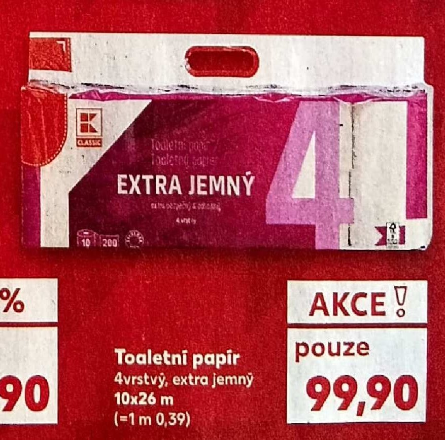 Toaletní papír 10x26 m