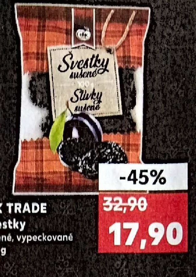 IBK TRADE Švestky sušené, vypeckované 100 g