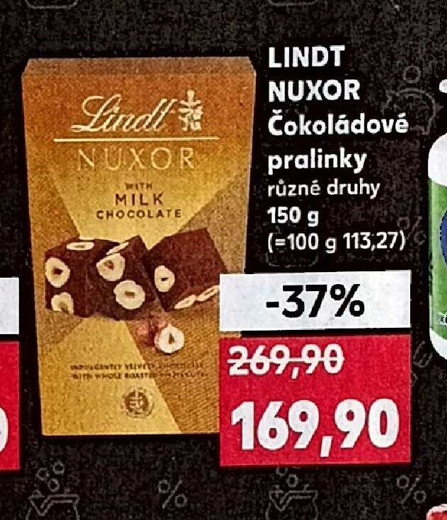 LINDT NUXOR Čokoládové pralinky
