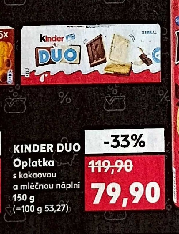 KINDER DUO Oplatka