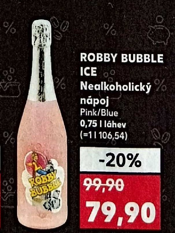 ROBBY BUBBLE ICE Nealkoholický nápoj