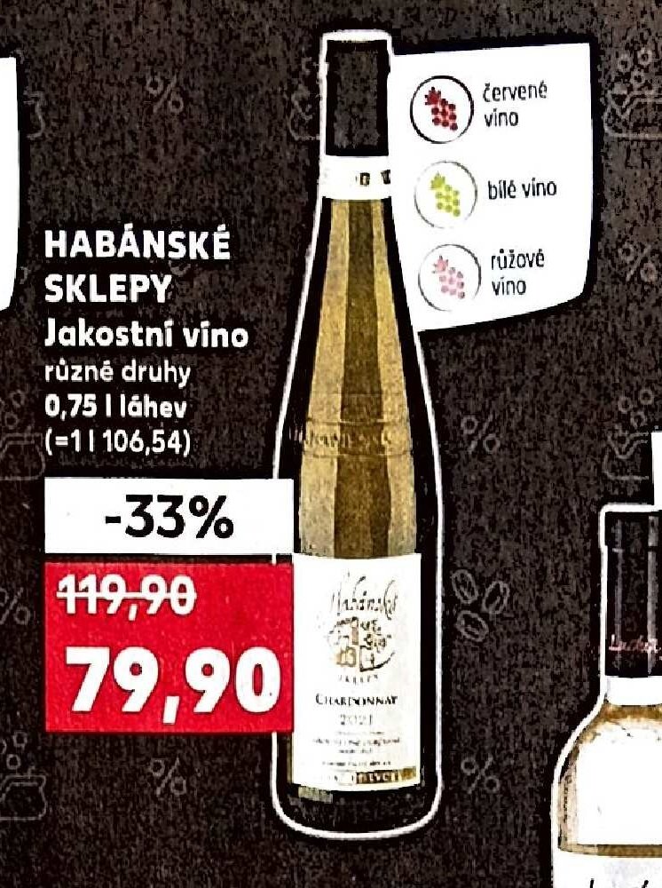 HABÁNSKÉ SKLEPY Jakostní víno