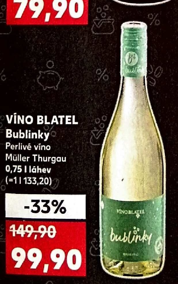 VÍNO BLATEL Bublinky Perlivé víno