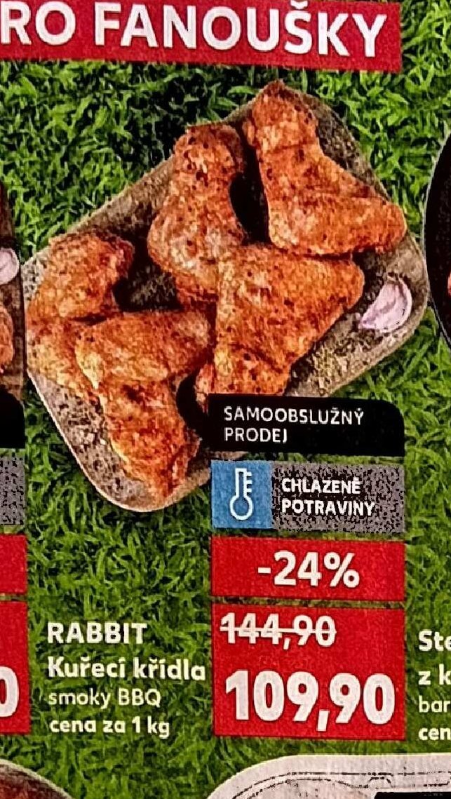Rabbit Kuřecí křídla smoky BBQ