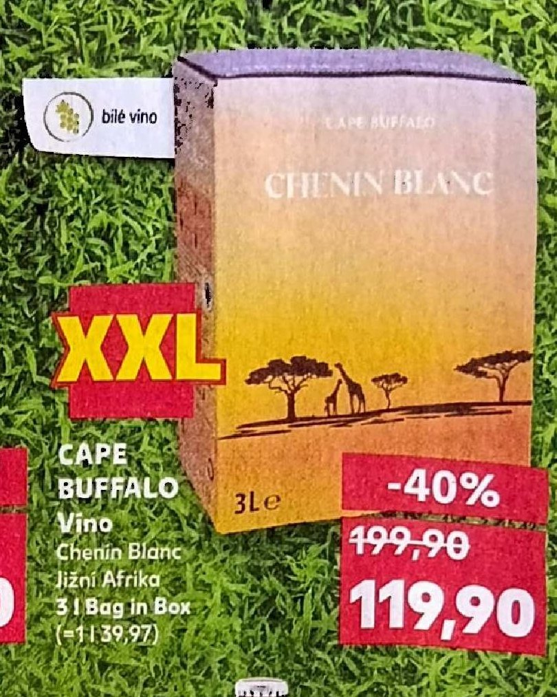 Cape Buffalo Víno Chenin Blanc 3l Bag in Box