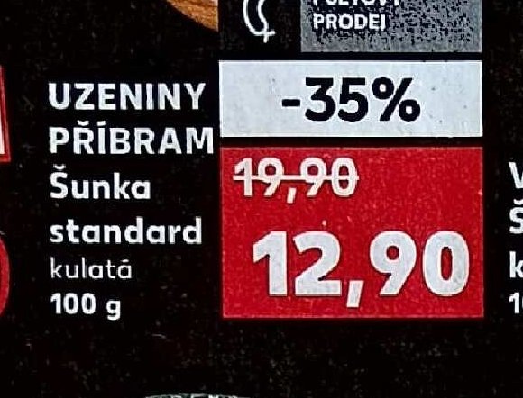 Uzeniny Příbram Šunka standard