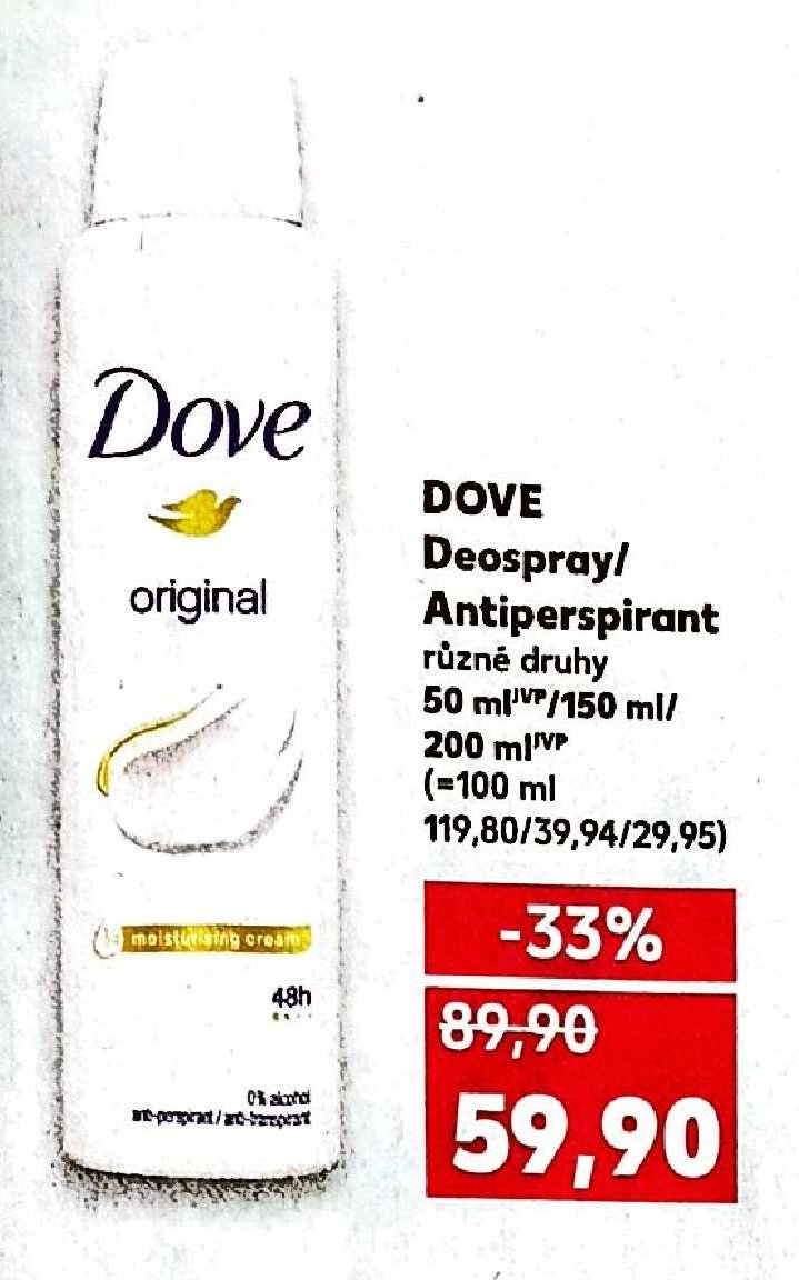 DOVE Deospray/Antiperspirant