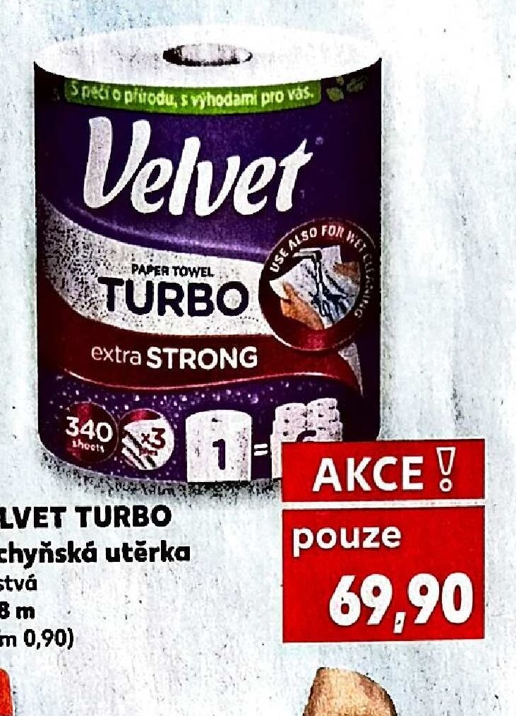 VELVET TURBO Kuchyňská utěrka