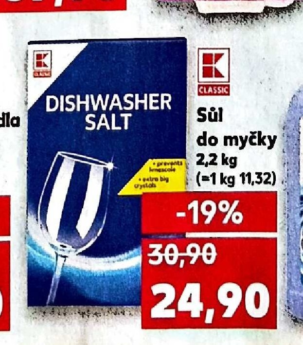 DISHWASHER SALT Sůl do myčky