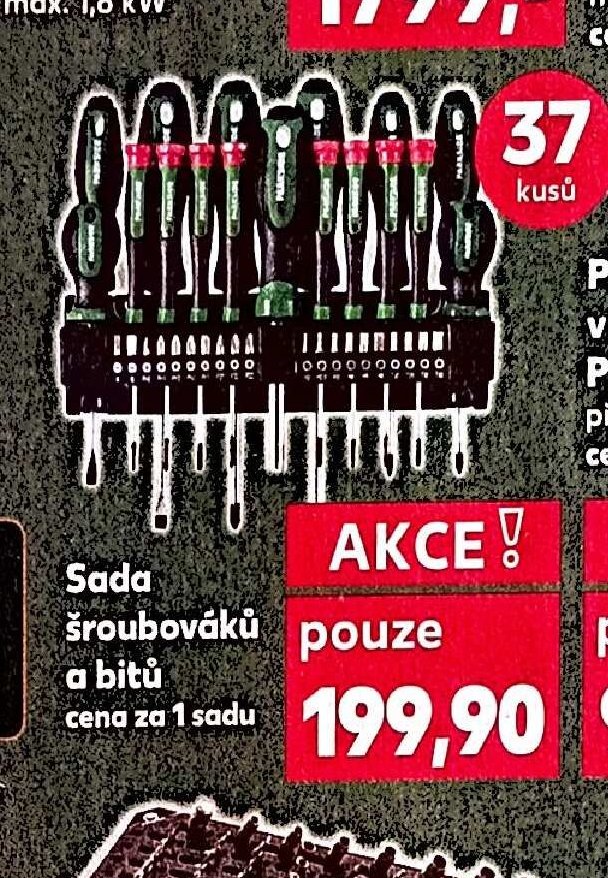 Sada šroubováků a bitů