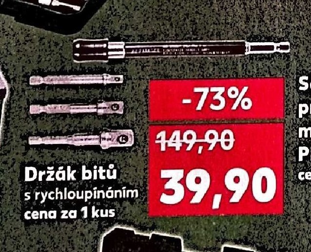 Držák bitů s rychloupínáním