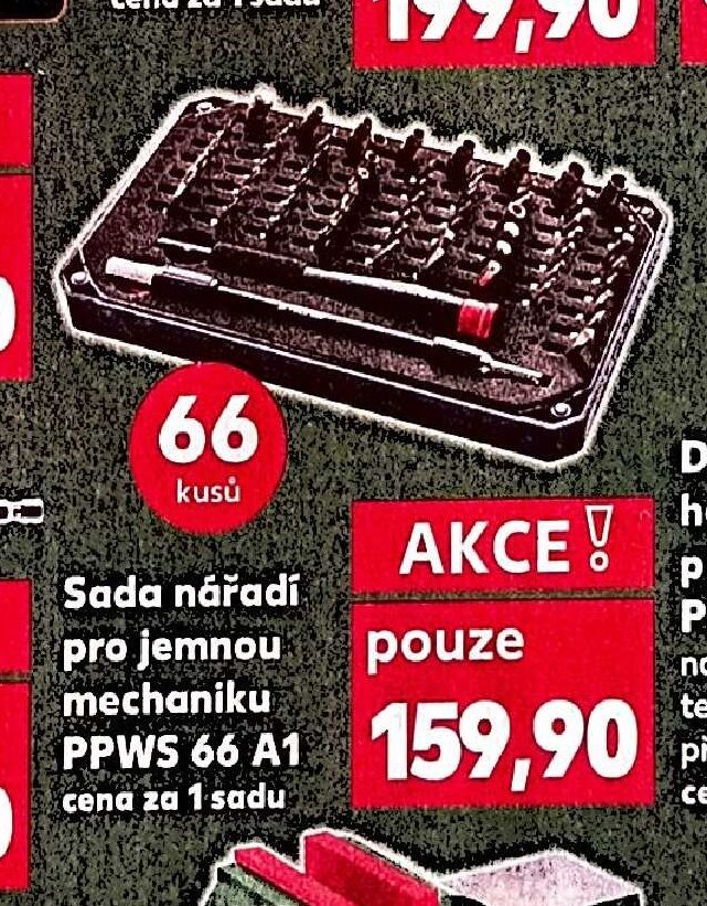 Sada nářadí pro jemnou mechaniku PPWS 66 A1