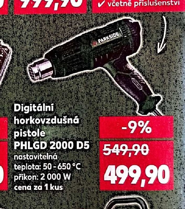 Digitální horkovzdušná pistole PHLG 2000 D5