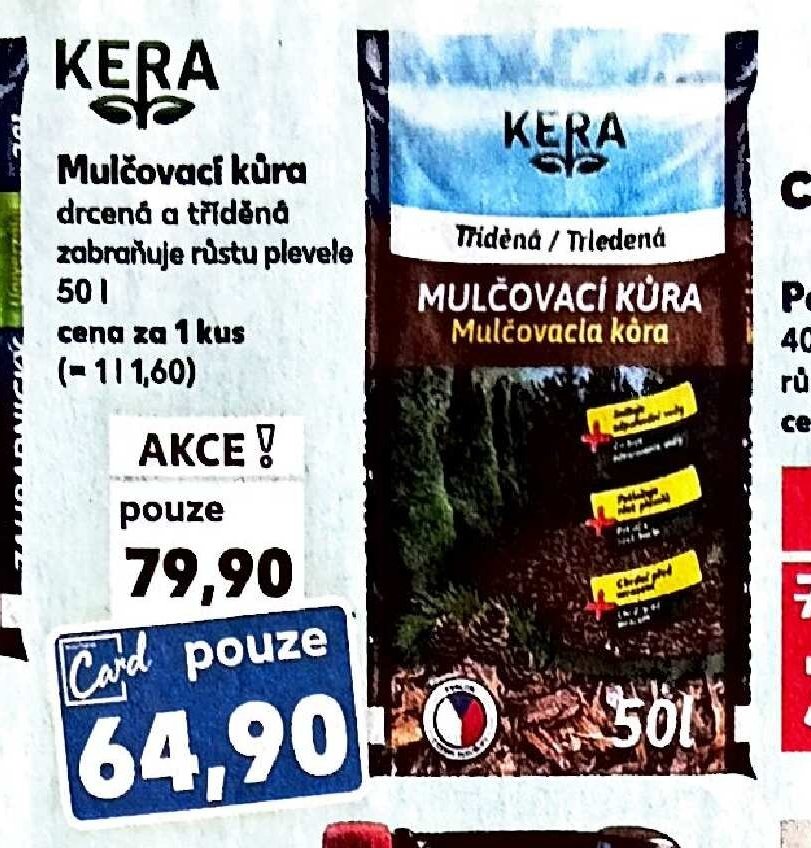 Mulčovací kůra drcená a tříděná 50 l