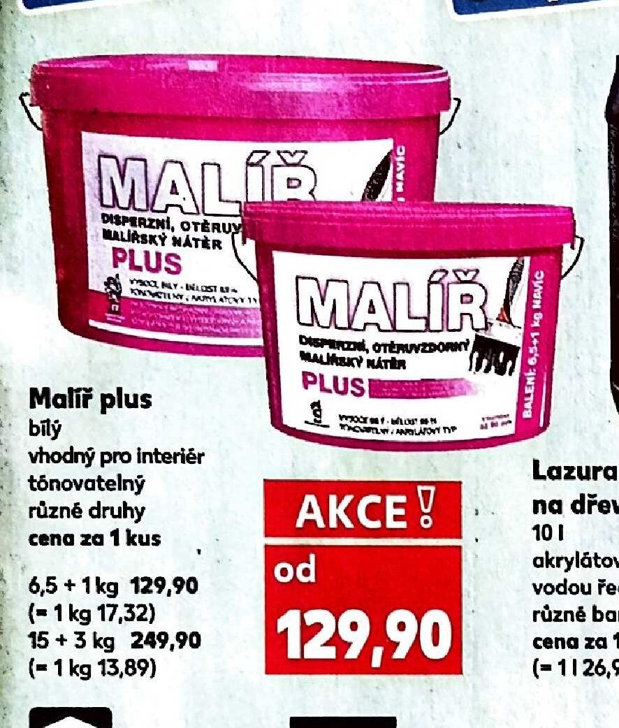 Malíř plus bílý