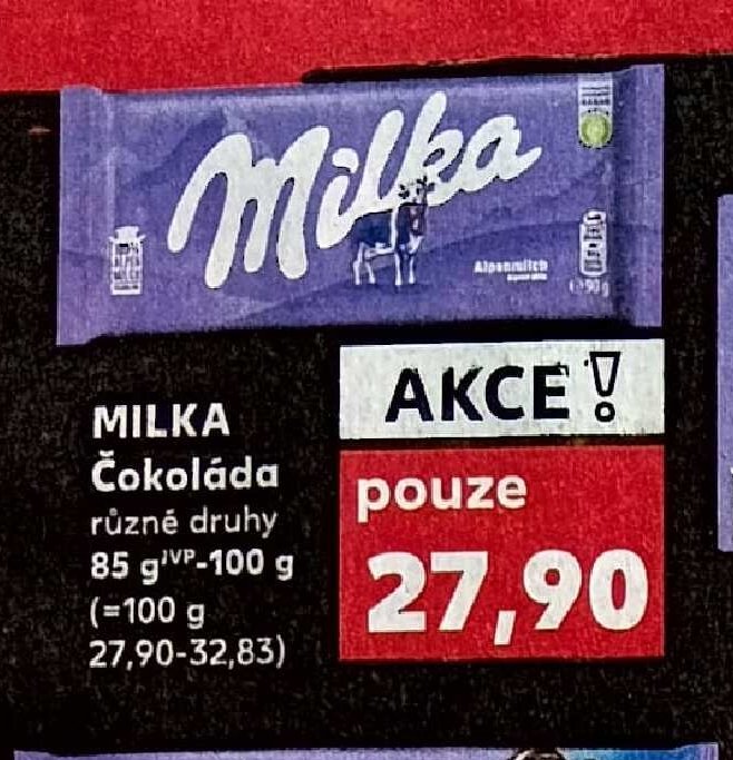 MILKA Čokoláda